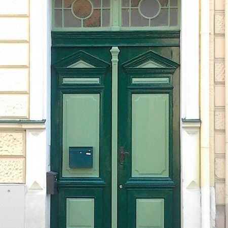 Haustür - 2 farbiger Anstrich